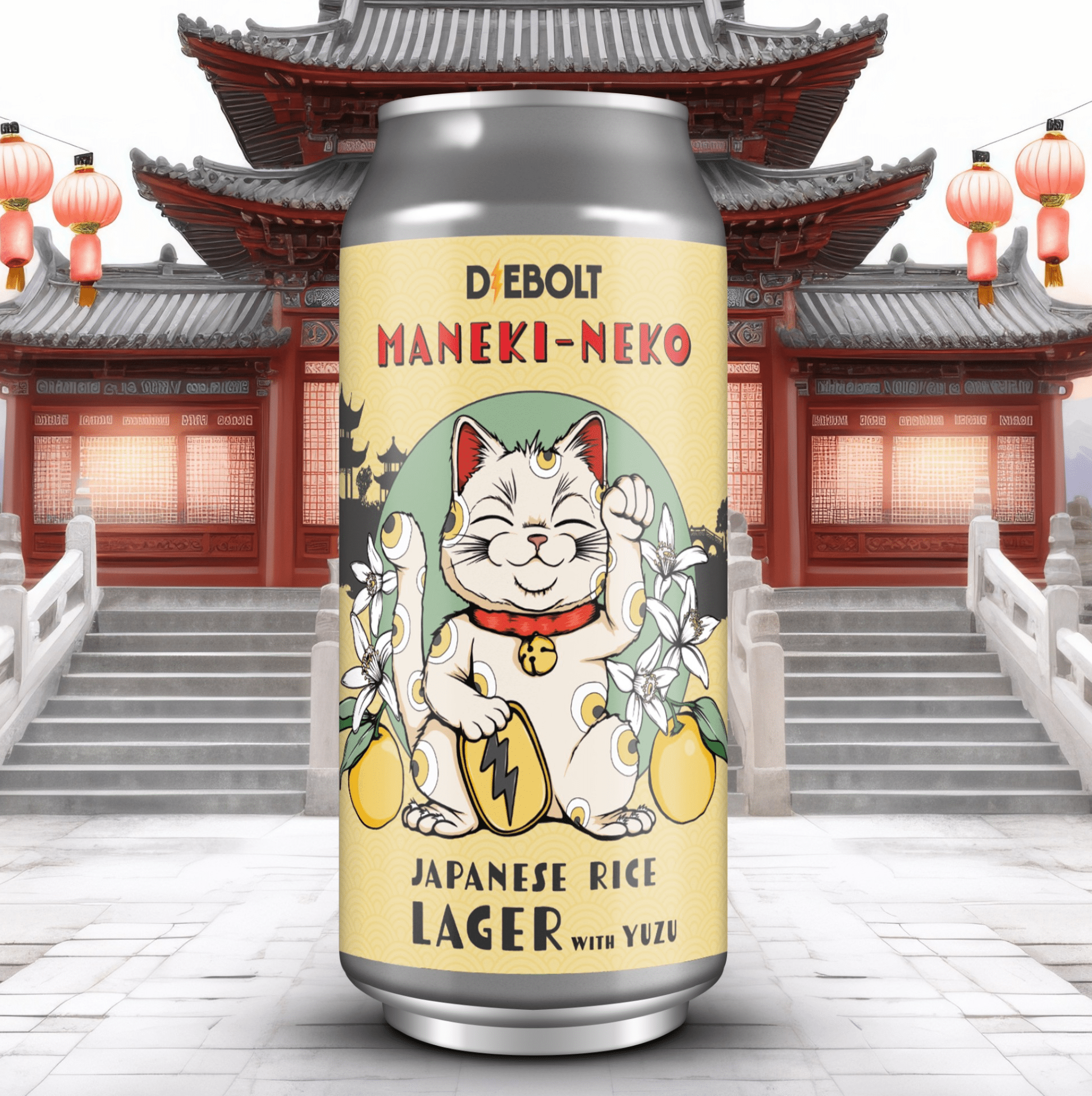 Maneki-Neko Japanese Rice Lager | Diebolt Brewing Company